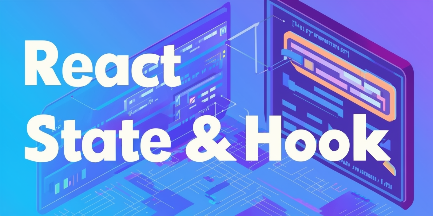 illustration of React State and Hook