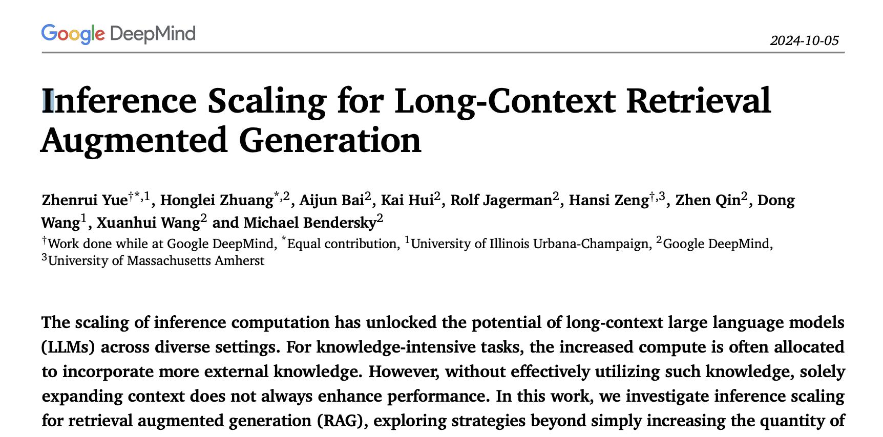 怎样做到 LLM Long-Context 越长 RAG 性能越好